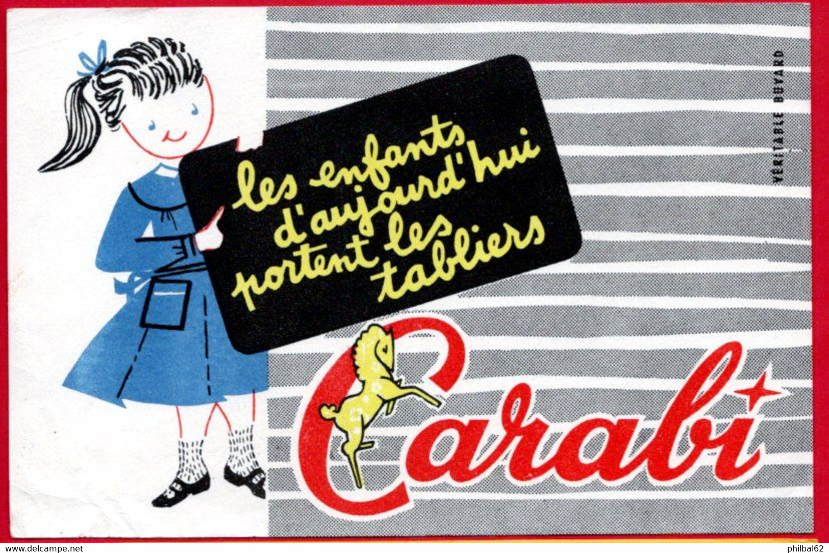 Buvard Tabliers Carabi. - Kleidung & Textil