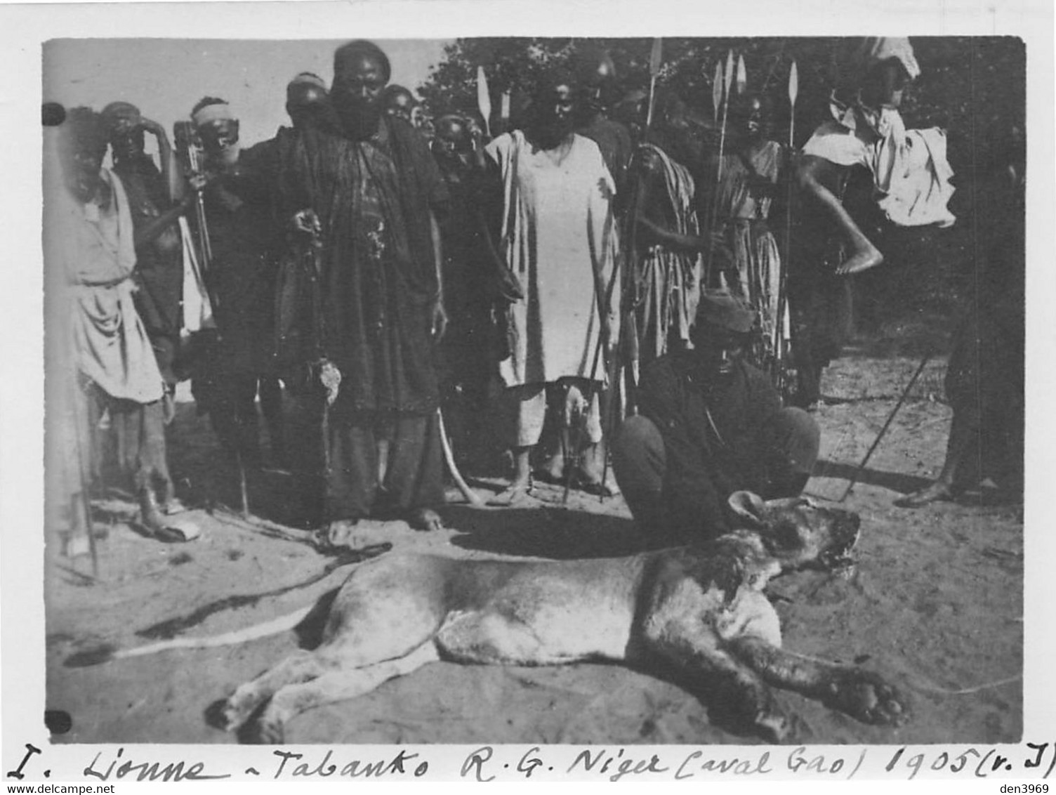 Afrique - NIGER - Chasse à La Lionne à Tabanko (aval Gao) En 1905 - Tirage Photo - Niger