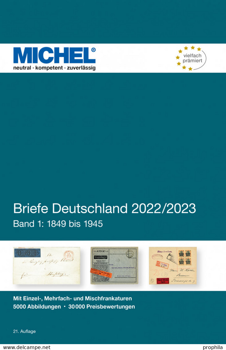 Michel Briefe Deutschland 2022/2023 - Band 1: 1849–1945 - Alemania