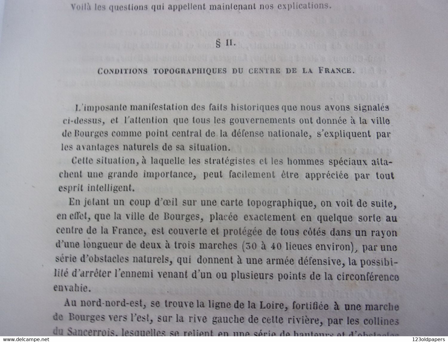 ♥️  BERRY CHER 1862 P DUPLAN ETABLISSEMENTS MILITAIRES A BOURGES DEFENSE GENERALE DE LA FRANCE / MARECHAL SOULT - Centre - Val De Loire