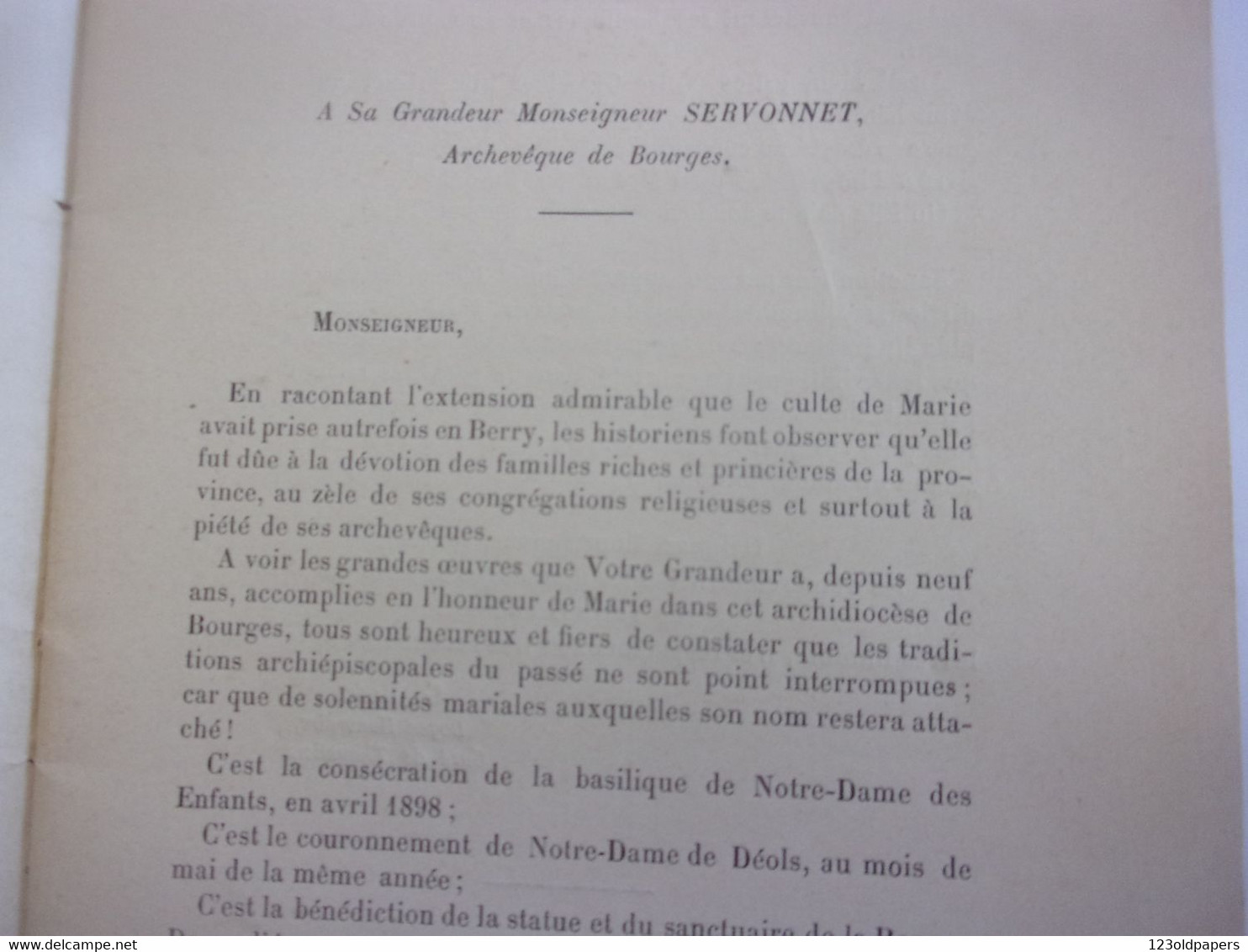 ♥️  BERRY CHER INDRE  LE CULTE DE MARIE EN BERRY 1906 PAR L ABBE G BOSC CURE DE THAUMIERS 32 PAGES - Centre - Val De Loire