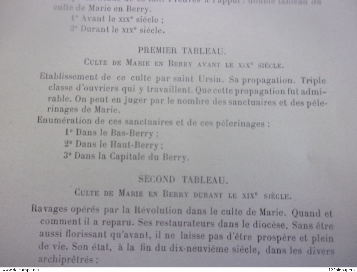 ♥️  BERRY CHER INDRE  LE CULTE DE MARIE EN BERRY 1906 PAR L ABBE G BOSC CURE DE THAUMIERS 32 PAGES