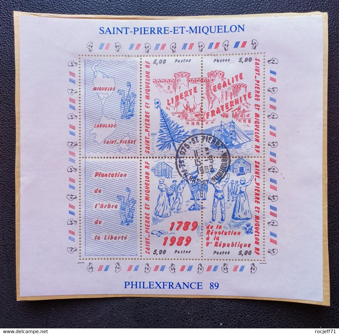 02 - 23  //  Saint Pierre Et Miquelon - Bloc Philexfrance 1989 - Used Stamps