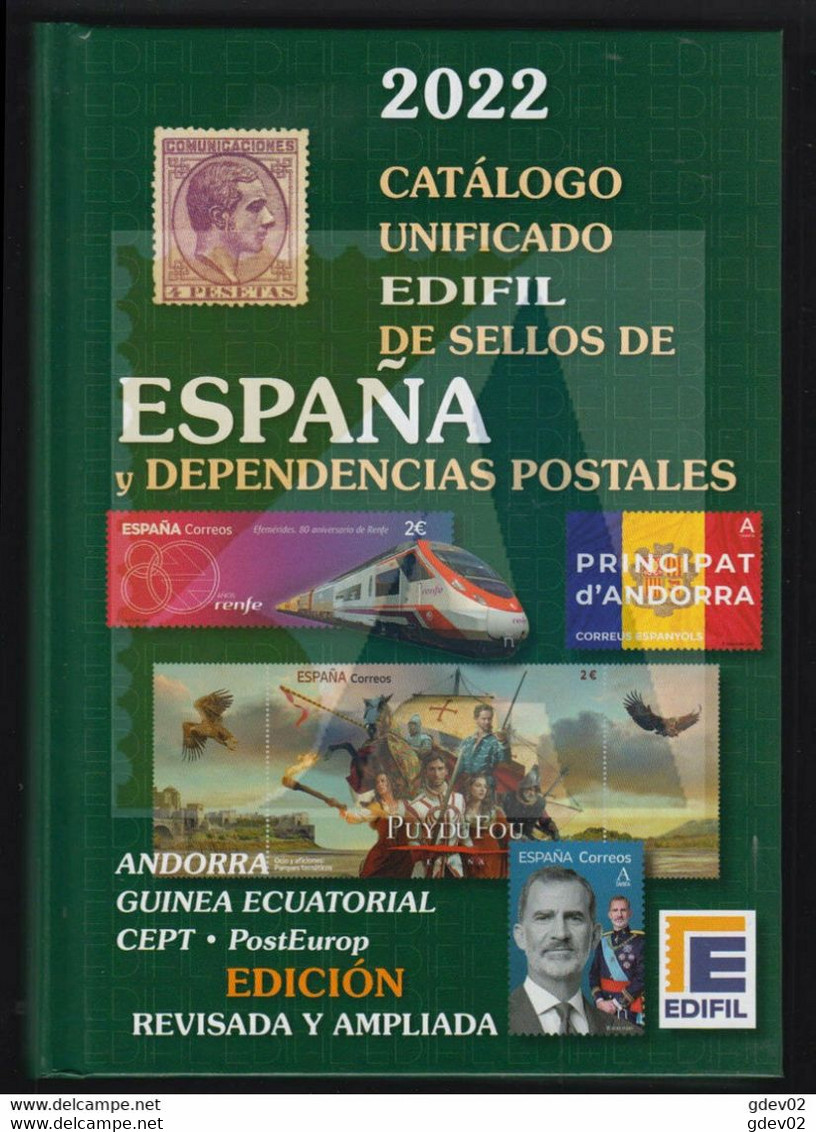 ESLICAT22-L4252-TESPOTROS.España Spain Espagne LIBRO CATALOGO DE SELLOS EDIFIL 2022.¡ - Other & Unclassified
