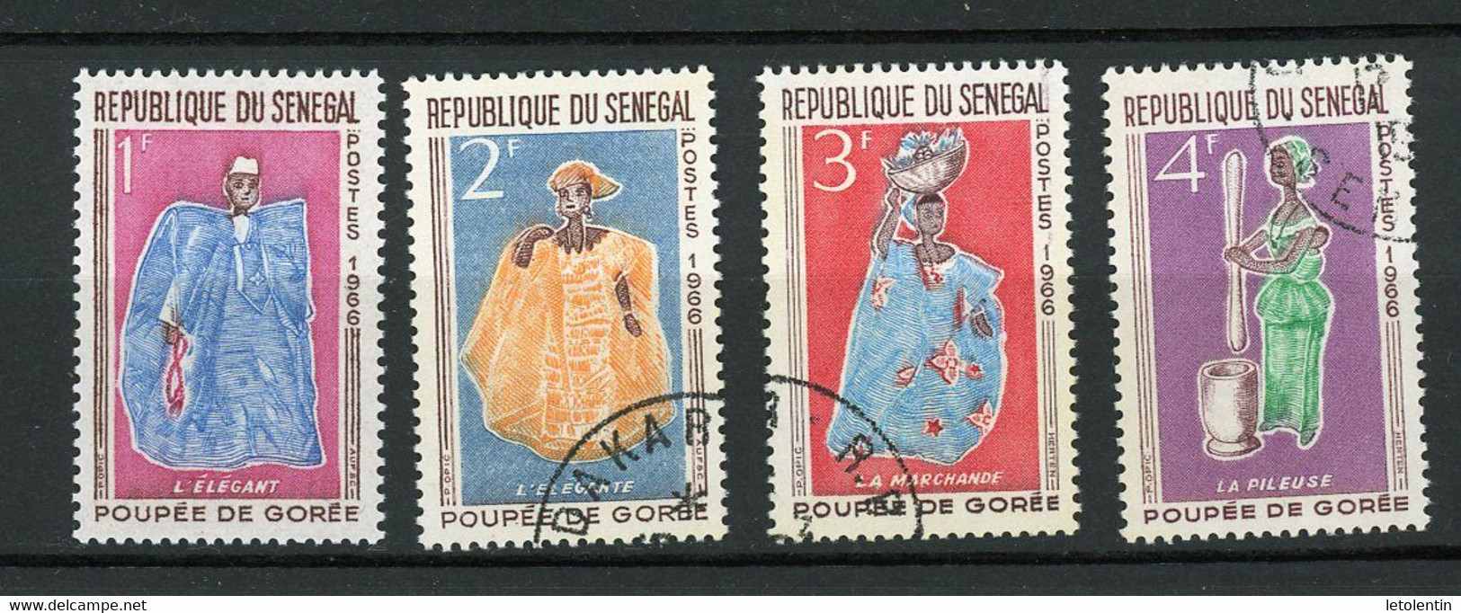 SENEGAL - POUPÉE - N° Yvert 266/269 Obli. - Sénégal (1960-...)