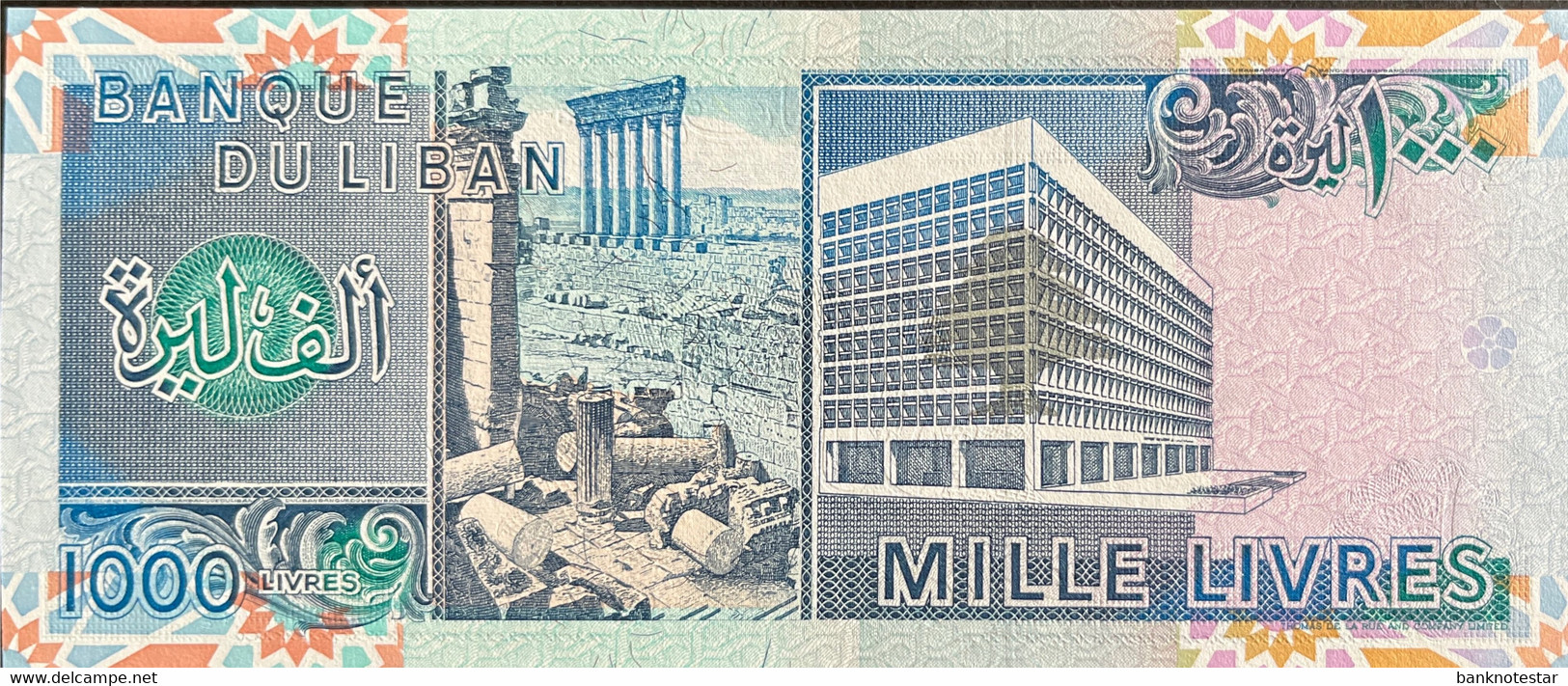 Lebanon 1.000 Livres,  P-69a (1988) - UNC - Liban