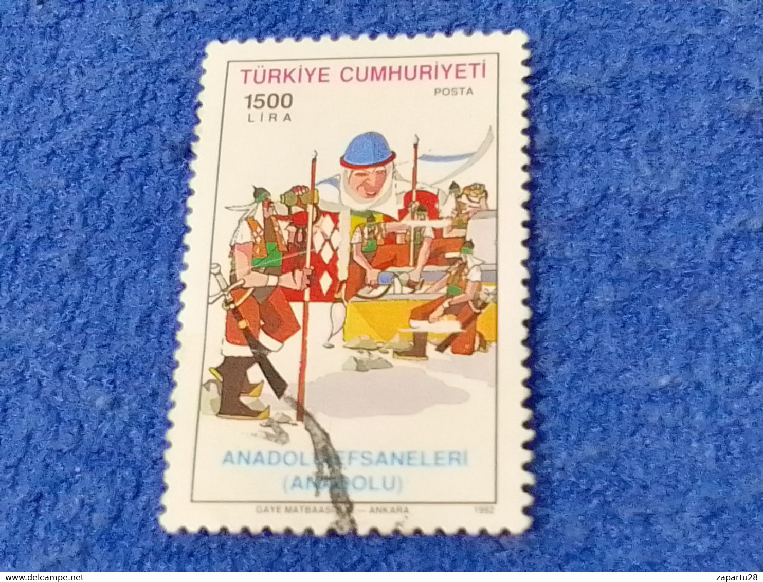 TÜRKEY--1990-     1500TL  DAMGALI - Usati