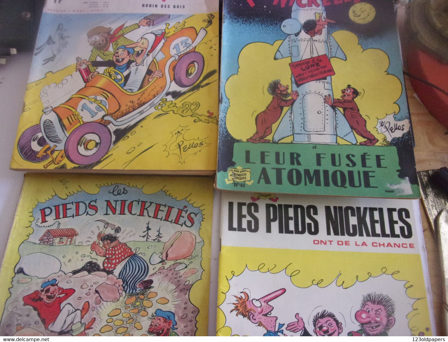 ♥️  LOT DE 4 N° LES PIEDS NICKELES N° 19 40 101 ET N°1 PSCHITT JUNIOR  BEL ETAT - Pieds Nickelés, Les