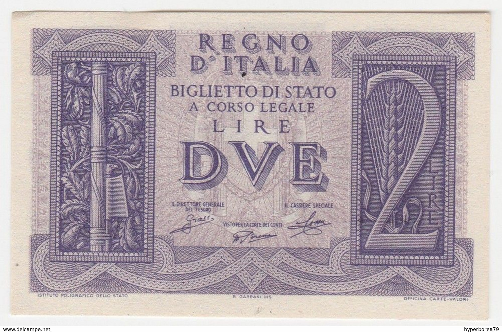 Italy P 27 - 2 Lire 14.11.1939 - AUNC - Regno D'Italia – 2 Lire