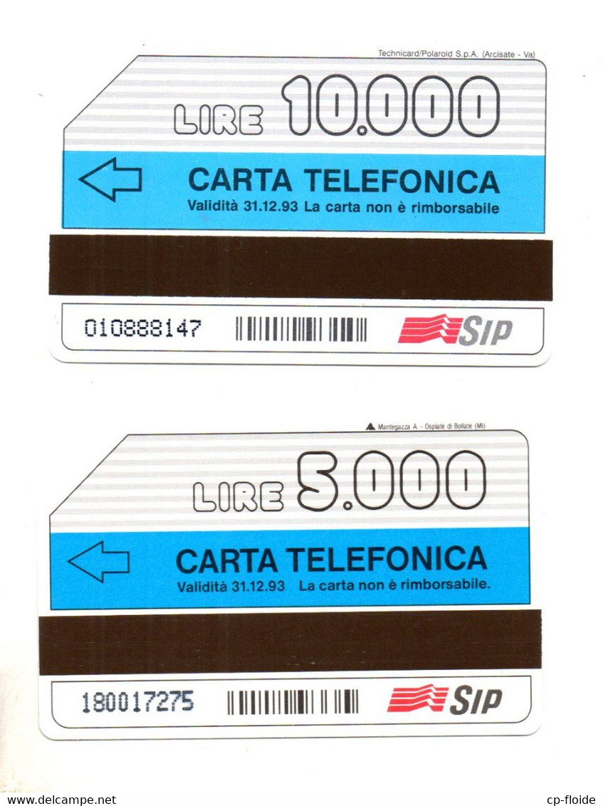 2 TÉLÉCARTES . ITALIE . SCOPRI LA CARTA INFINITA - Réf. N°55C - - Autres & Non Classés