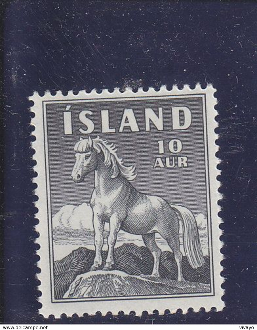ICELAND - ISLANDE - ISLANDIA - 1958 - * / MLH - LUTTE - PONEY , PONY ,  Mi. 325   Yv. 283 - Neufs