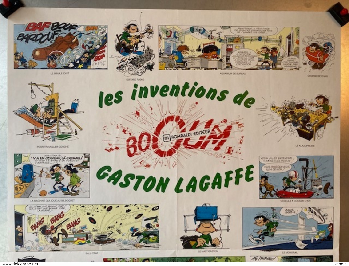 Affiche "Les Inventions De Gaston" - Rombaldi Franquin 1984 - Franquin