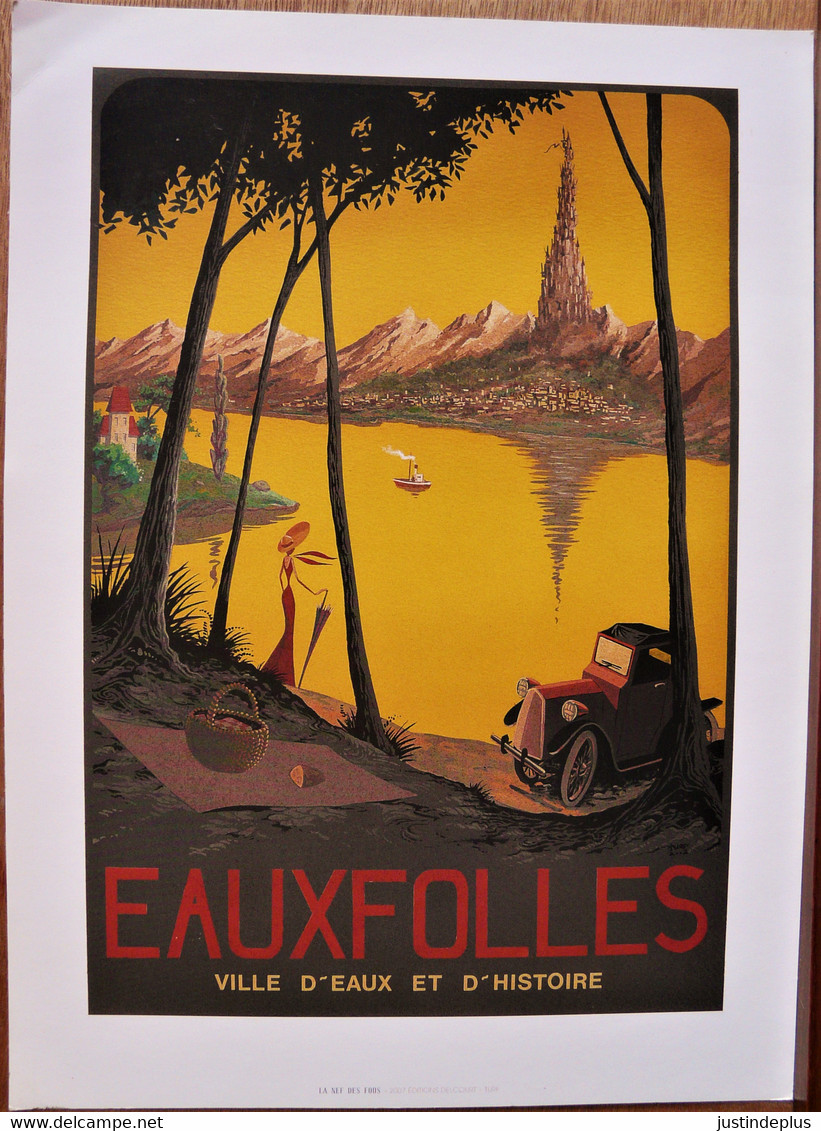 LA NEF DES FOUS PAR TURF EX LIBRIS TIRE A PART EAUX FOLLES VILLES D'EAU ET D'HISTOIRE LA FABRIQUE DELCOURT 2007 - Illustrators S - V