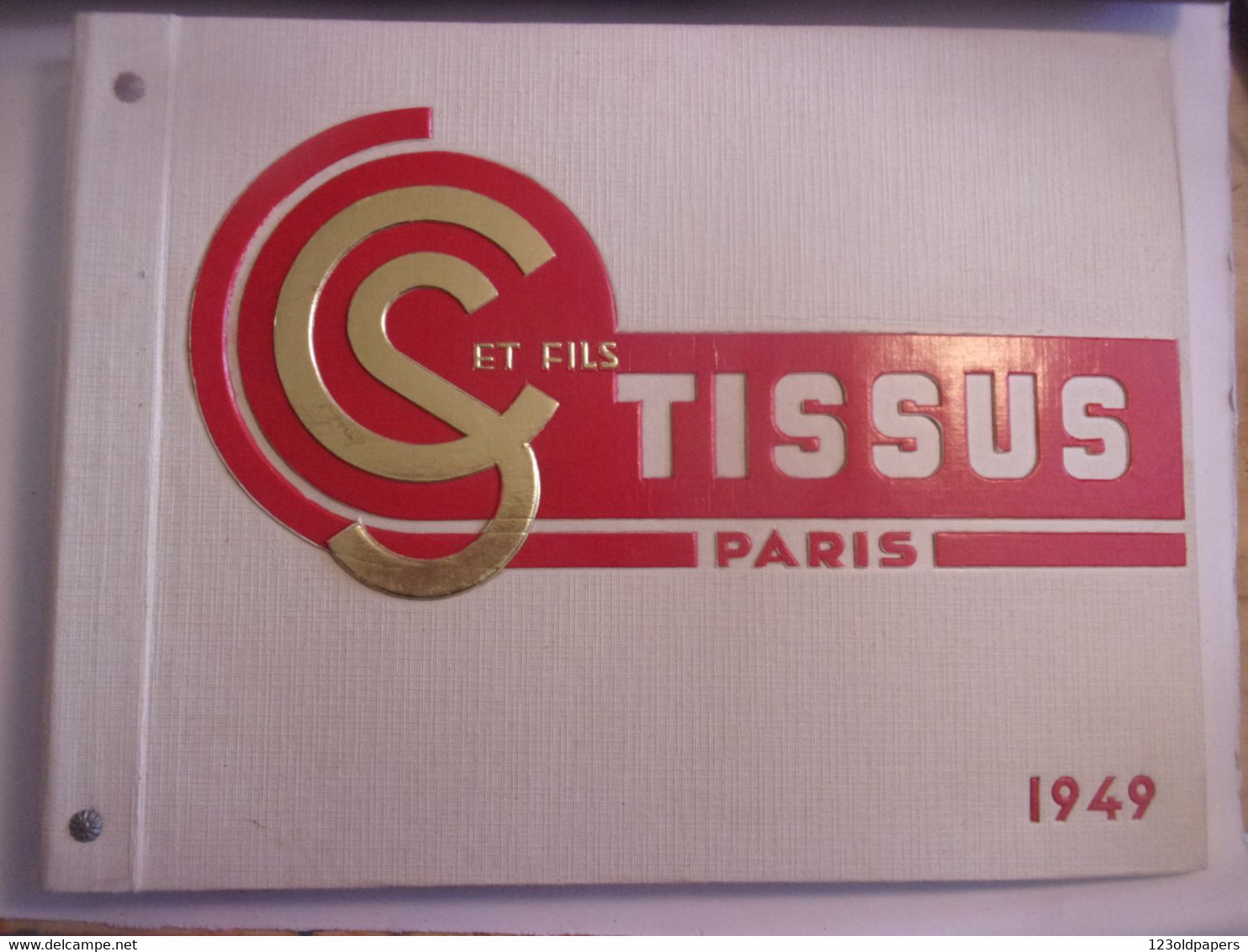 ♥️ Album D'échantillons De Tissus CREPATTE STRAUSS Et Fils  1949 COMPLET BEL ETAT 43 RUE GRENETA PARIS 2 EME - Pizzi, Merletti E Tessuti