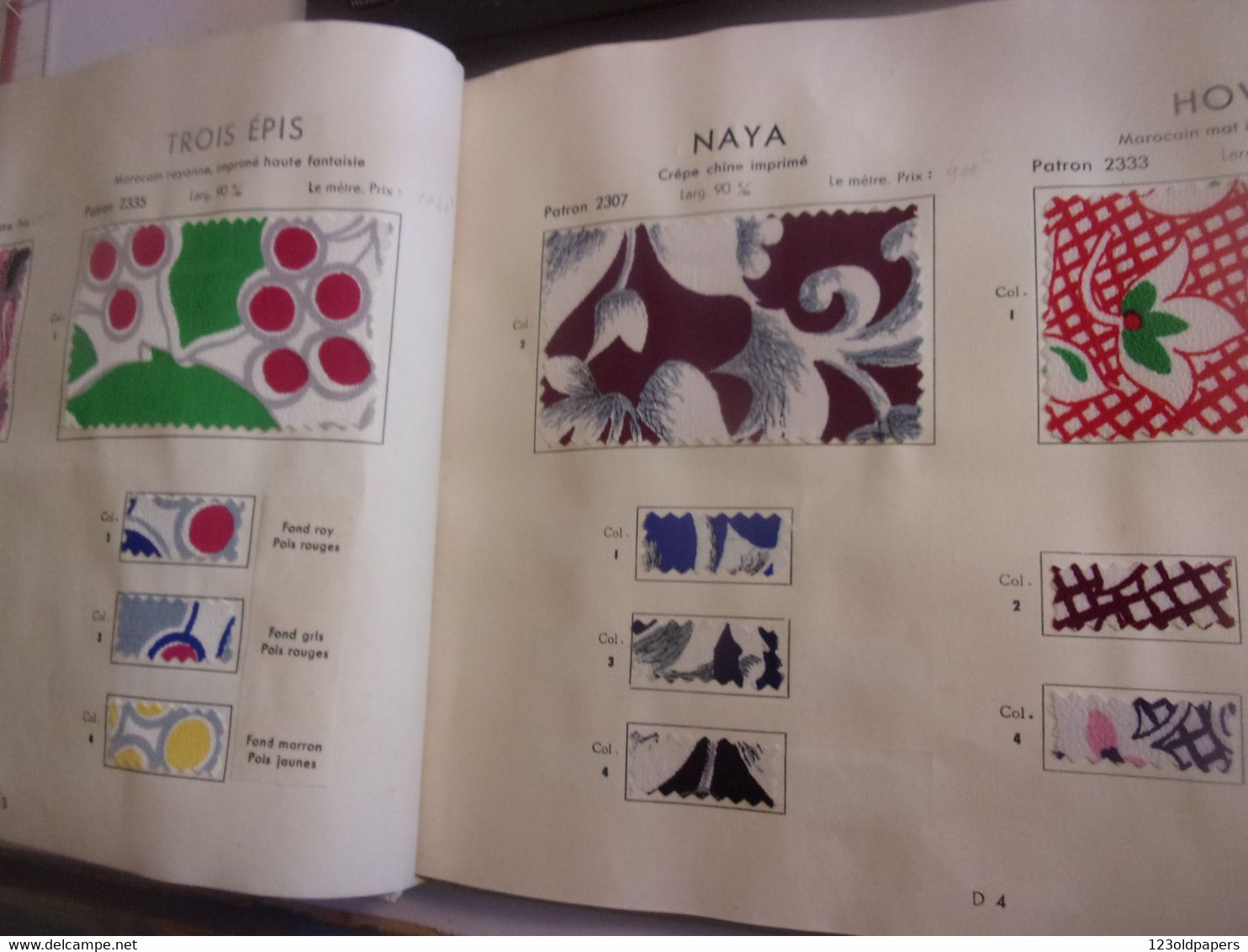 ♥️ Album D'échantillons De Tissus CREPATTE STRAUSS Et Fils  1949 COMPLET BEL ETAT 43 RUE GRENETA PARIS 2 EME - Dentelles Et Tissus