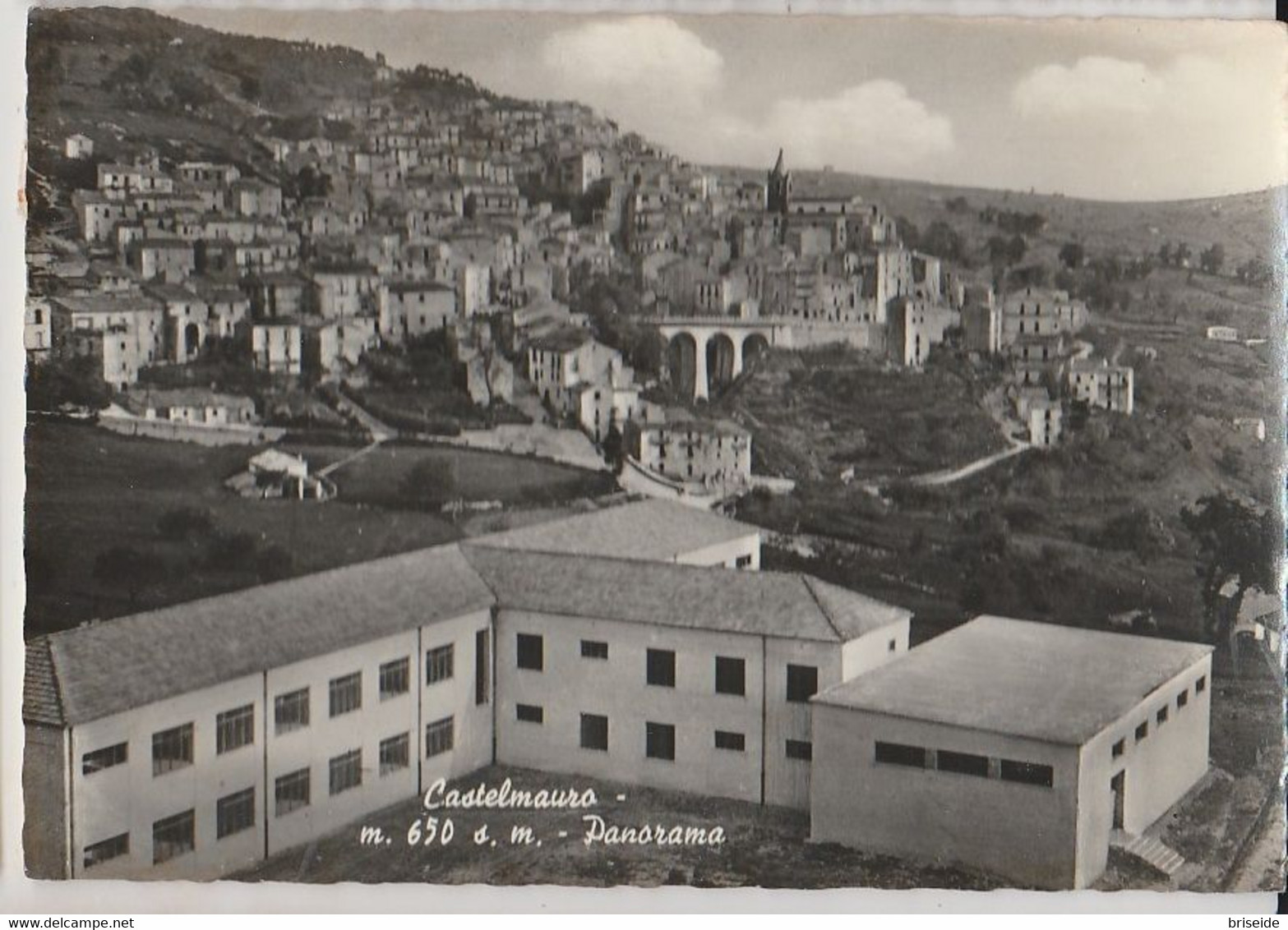 CASTELMAURO CAMPOBASSO PANORAMA F/G VIAGGIATA 1958 - Altri & Non Classificati