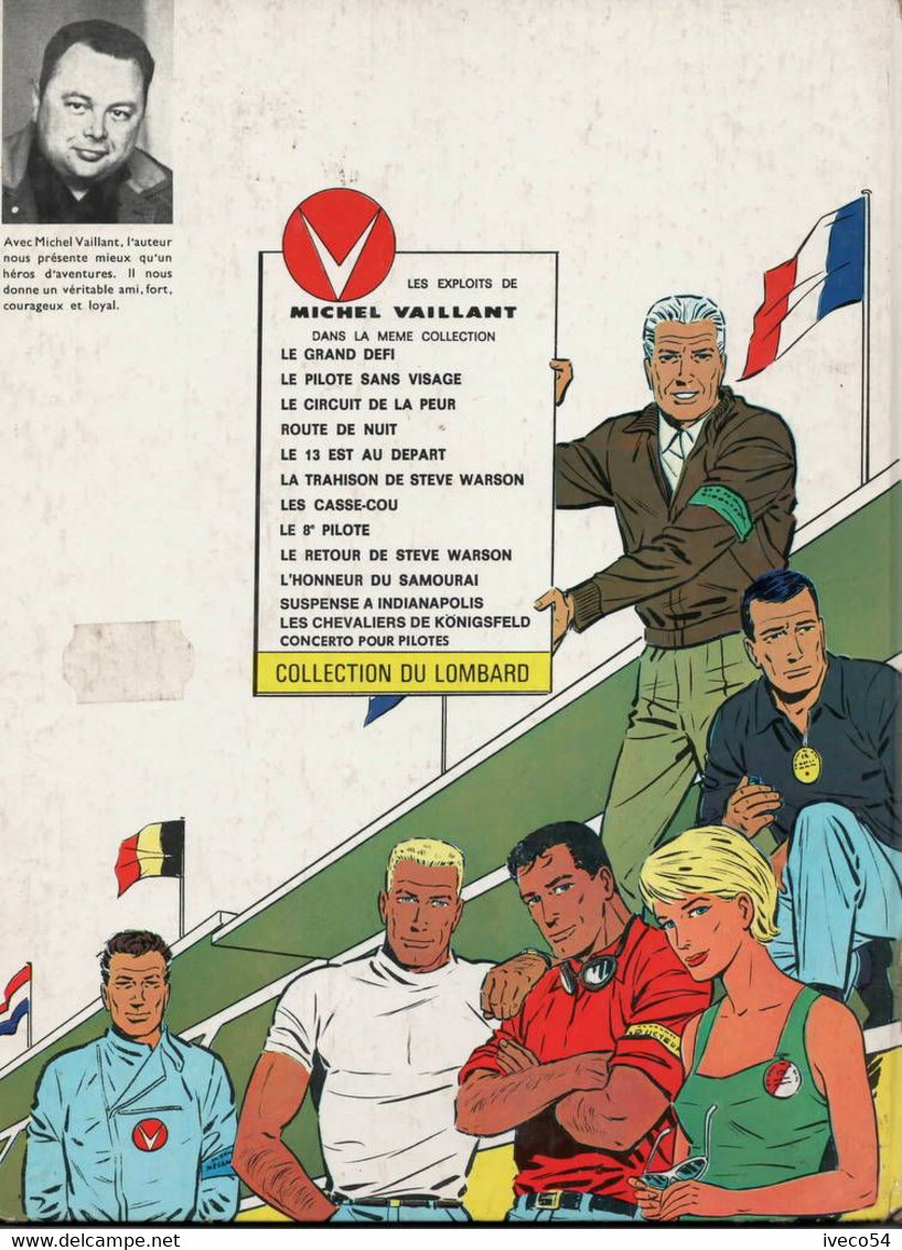 1965  Michel Vaillant " Le 8ème Pilote "Jean Graton ,édition Du Lombard - Vaillant