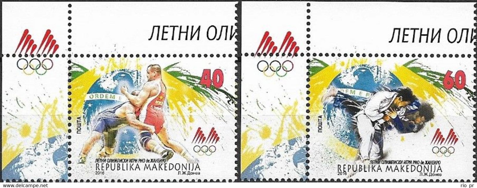 NORTH MACEDONIA - COMPLETE SET RIO DE JANEIRO'2016 SUMMER OLYMPIC GAMES 2016 - MNH - Verano 2016: Rio De Janeiro