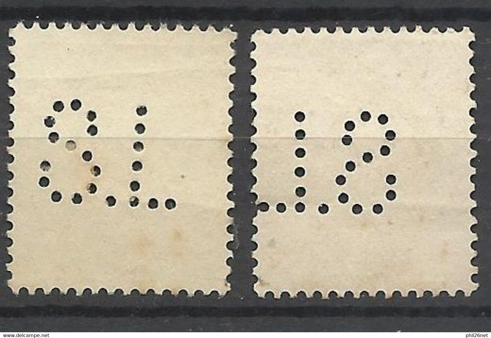 France    N° 716A Et 724      Perforés  TS        Oblitérés   B/TB   Voir Scans  Soldes ! ! ! - Used Stamps