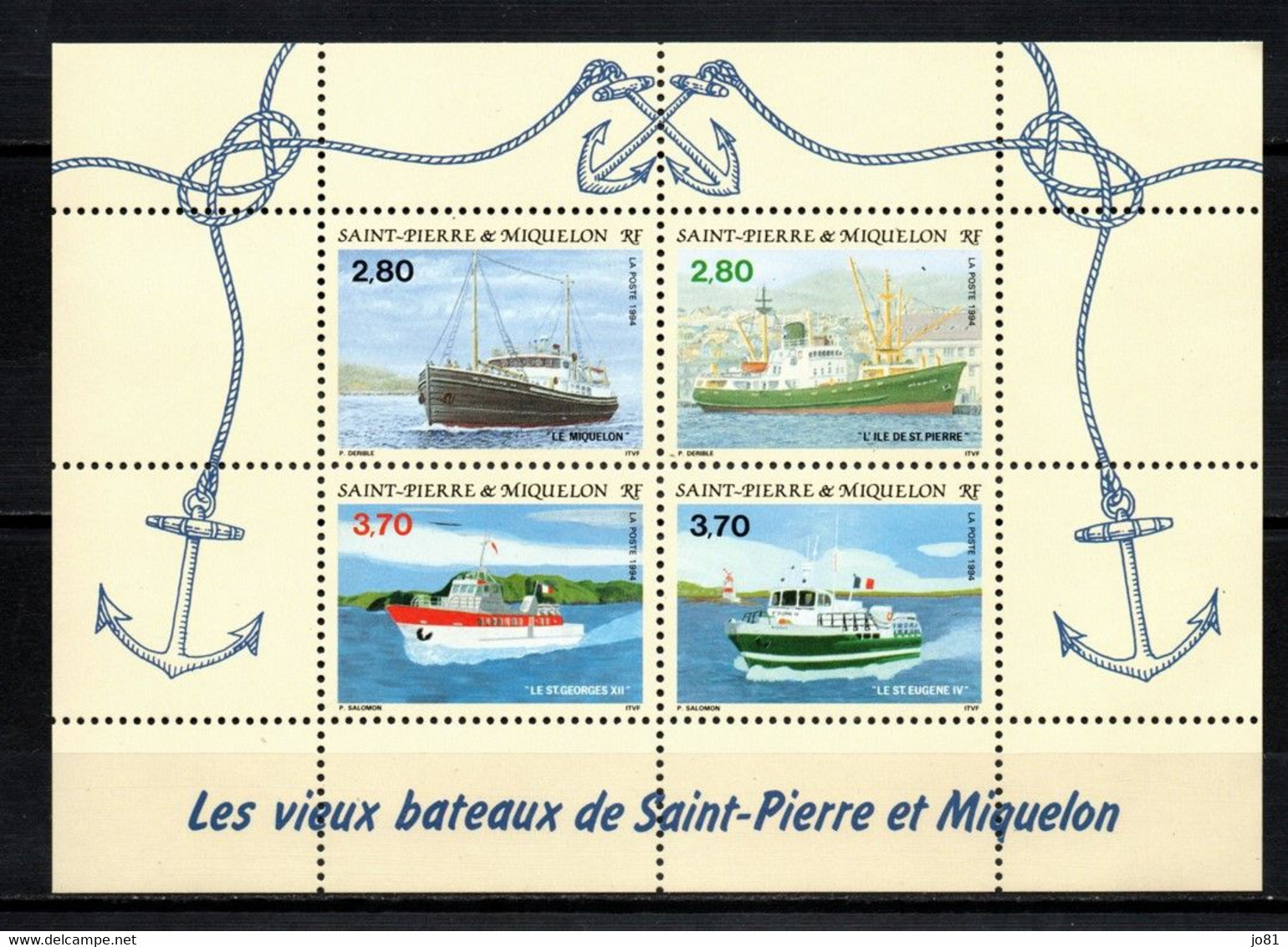Saint-Pierre-et-Miquelon YT Bloc 4 Neuf Sans Charnière XX MNH - Blocks & Sheetlets
