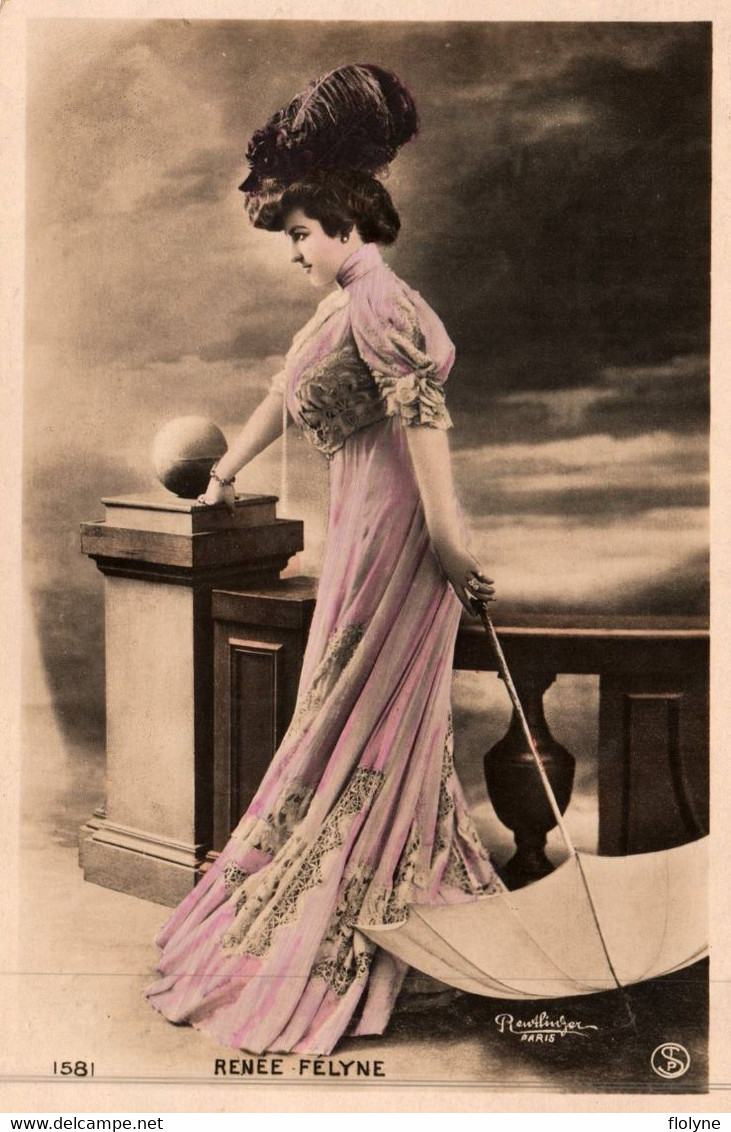 Renée FELYNE - Carte Photo REUTLINGER - Artiste Spectacle Cabaret Théâtre - Künstler