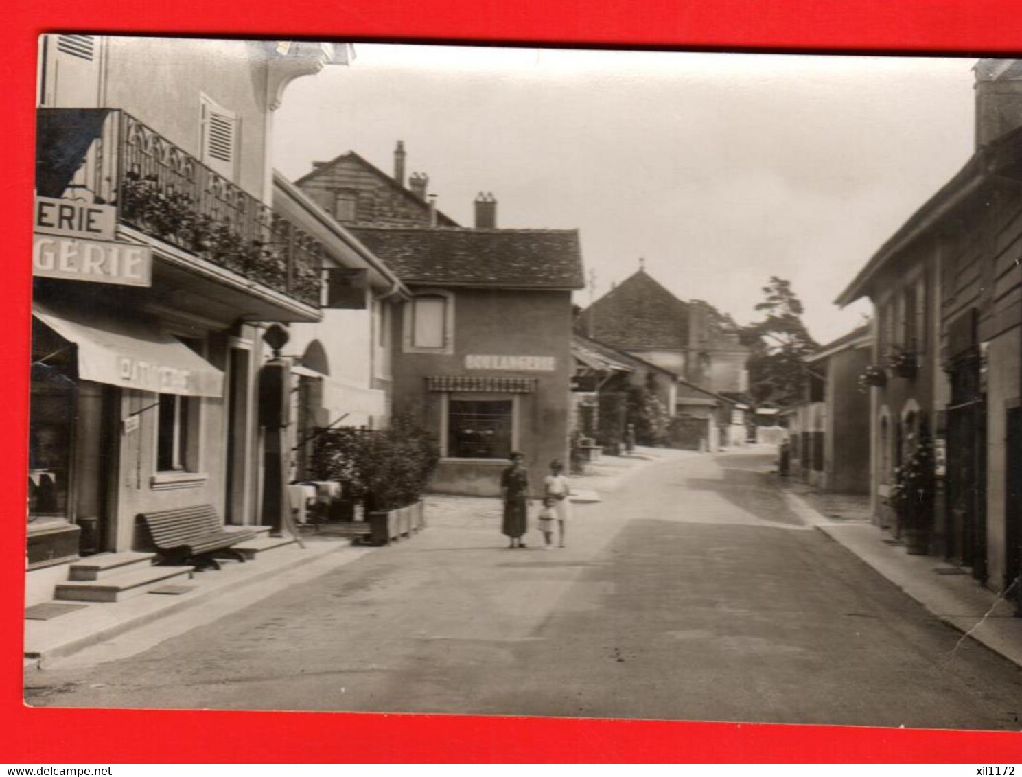 DAG-24 Crassier Boulan Gerie Droguerie.ANIME. Photo Lüscher Nyon. Durgnat Soeurs. Mention Au Dos : Tour En Vélo 1939 - Crassier