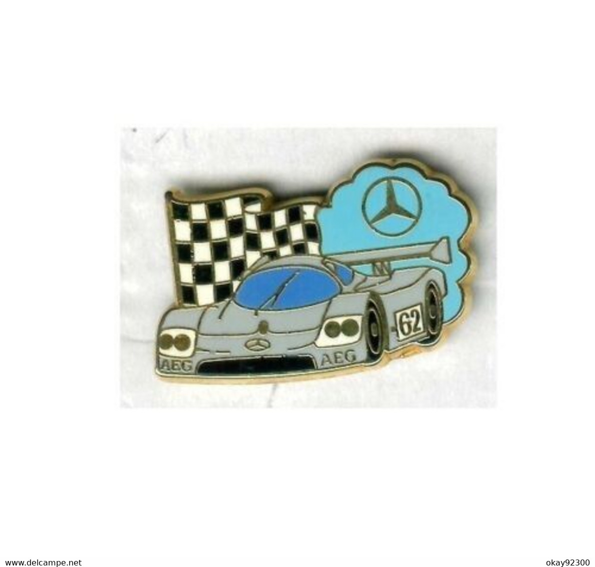 Pin's Arthus Bertrand - Voiture Course Mercedes AEG - Mercedes