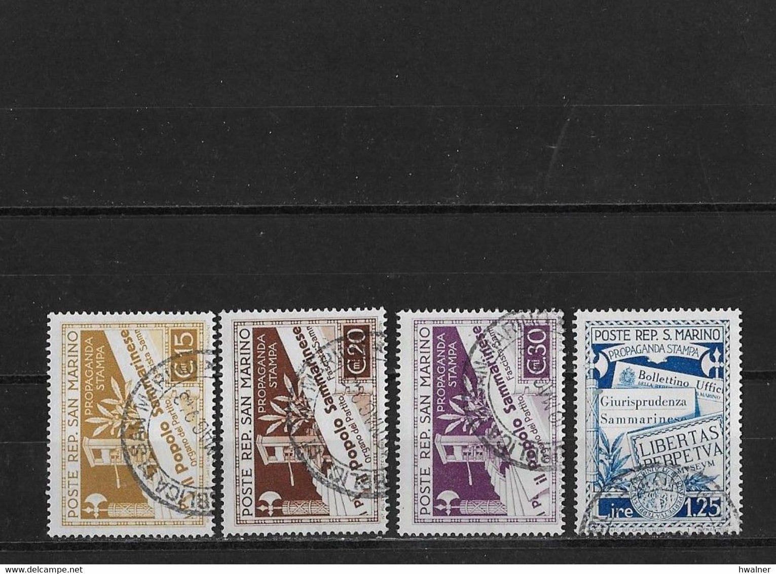 Saint Marin Yv. 225 226 227 Et 230 O. - Used Stamps