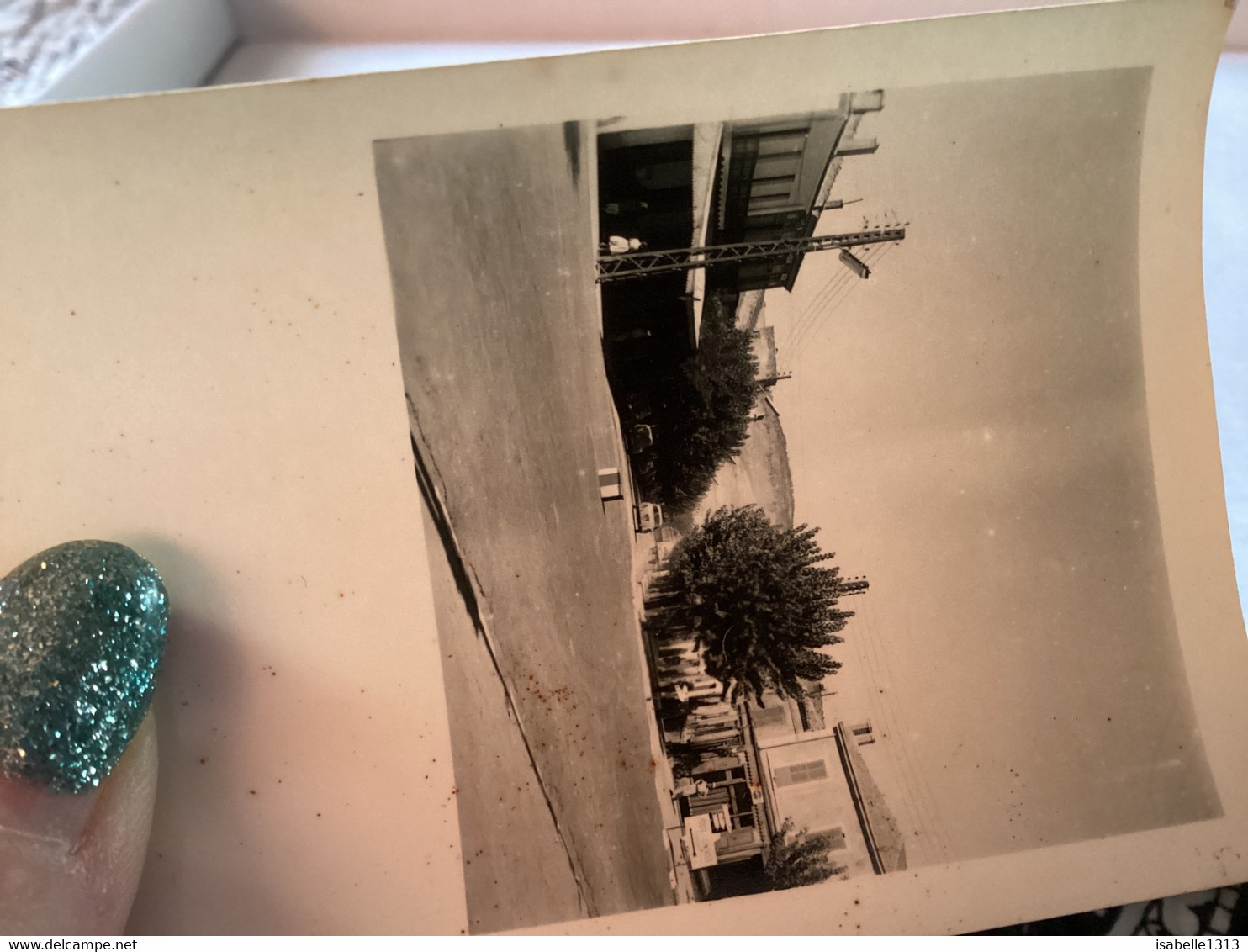 Photo Noir Et Blanc, 1940, Algérie Saida Femme De Mon Poteau électrique, Peugeot Renault Citroën Panneau De Route - Saïda