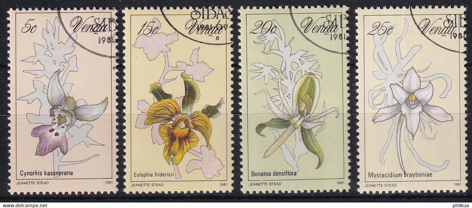 MiNr. 46 - 49 Südafrika, Venda 1981, 11. Sept. Orchideen - Sauber Gestempelt - Venda
