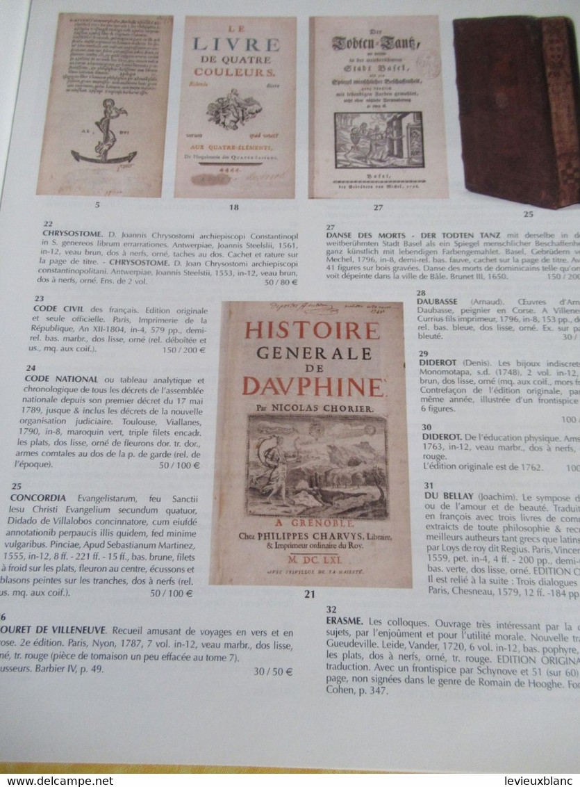 Vente Aux Enchères /Hôtel DROUOT Salle 14/ Collection D'un érudit Avignonnais/ FRAYSSE & Associés/ 6 Mars 2013   CAT301 - Riviste & Cataloghi