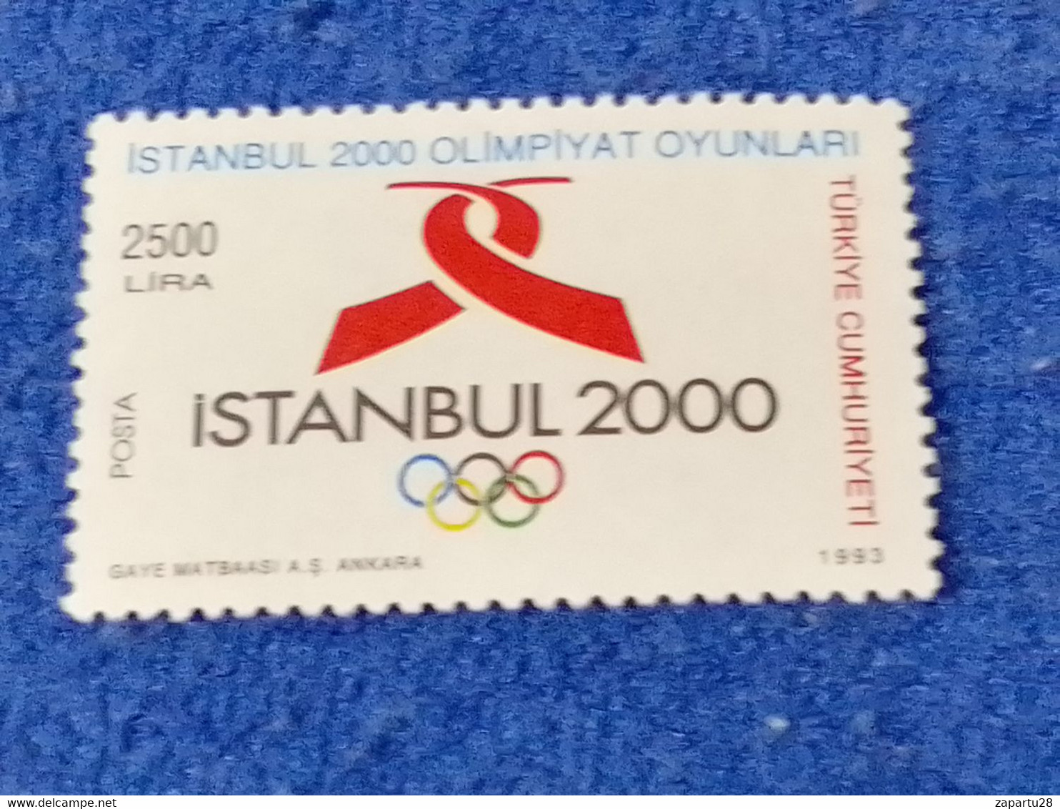 TÜRKEY--1990 00  -   2500TL         DAMGALI - Used Stamps