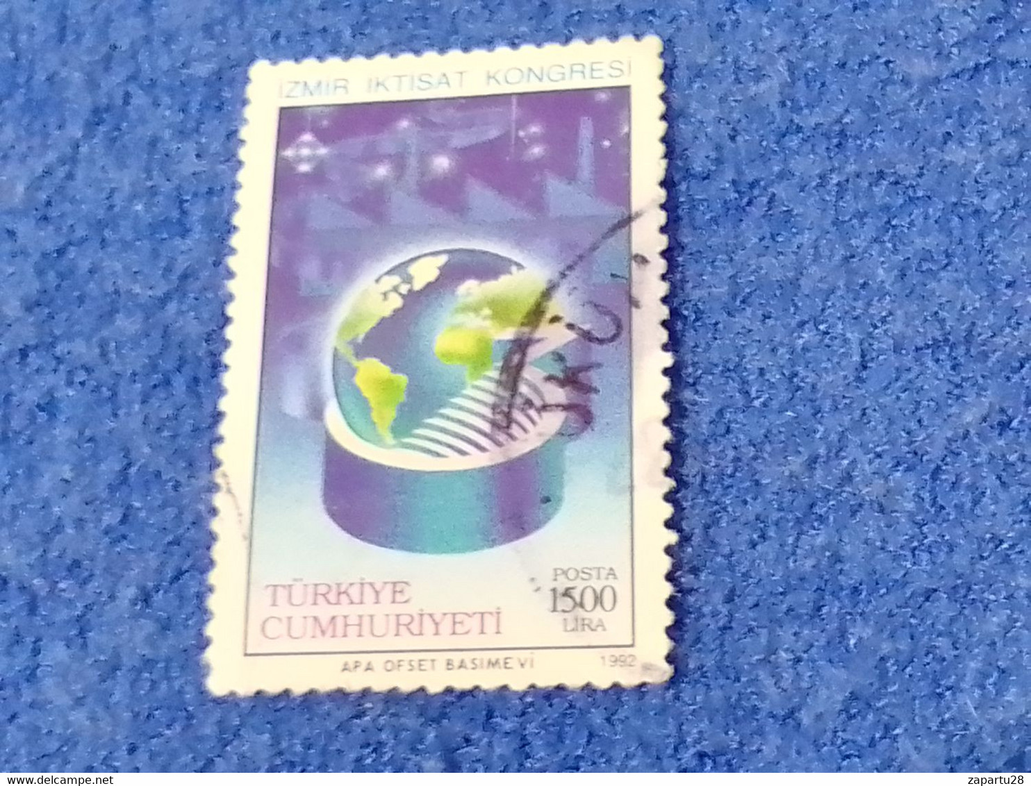 TÜRKEY--1990 00  -  1500TL         DAMGALI - Used Stamps