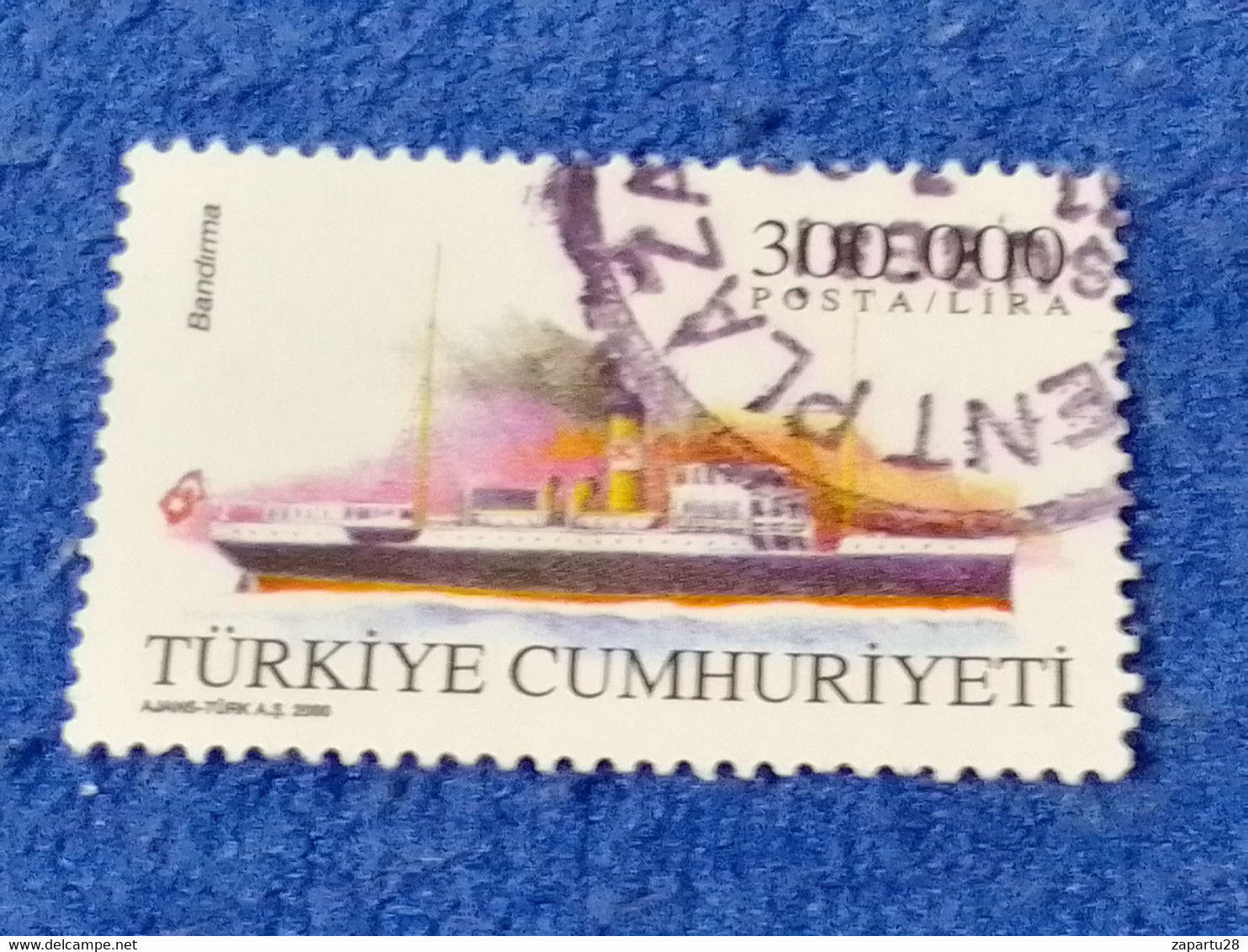 TÜRKEY--1990 00  -  300 000TL         DAMGALI - Used Stamps