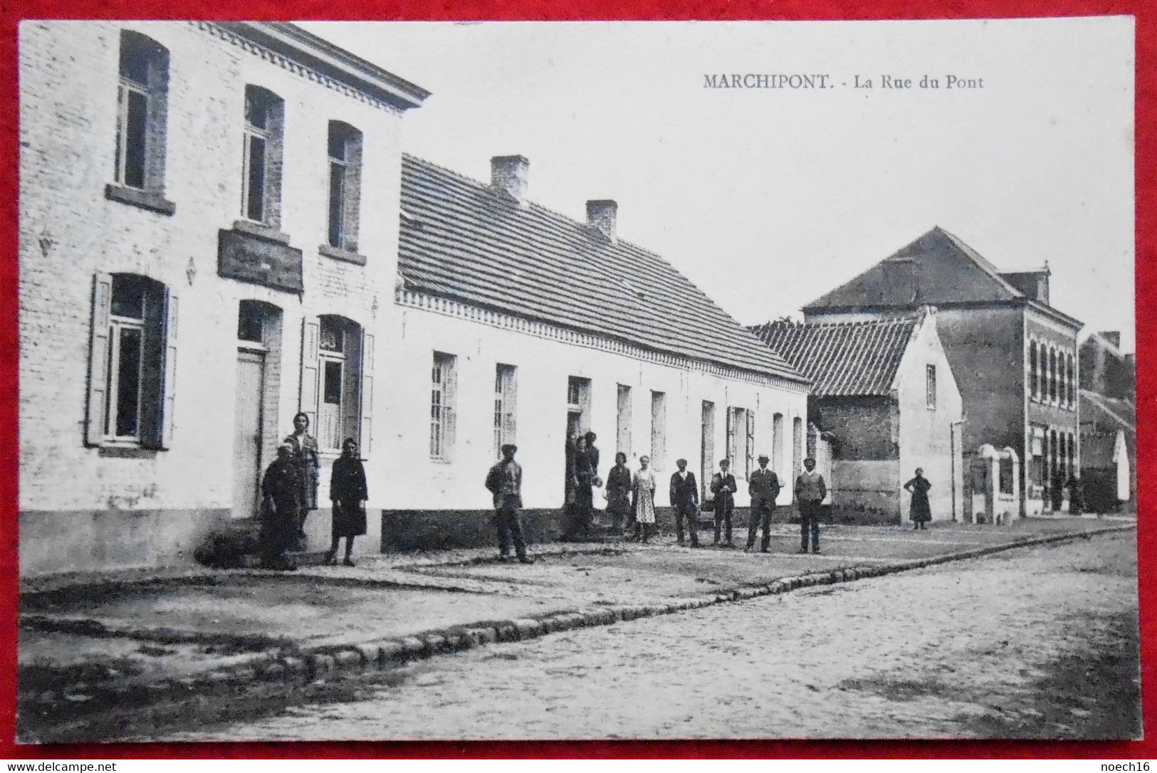 CPA Marchipont, Honnelles - La Rue Du Pont - Honnelles