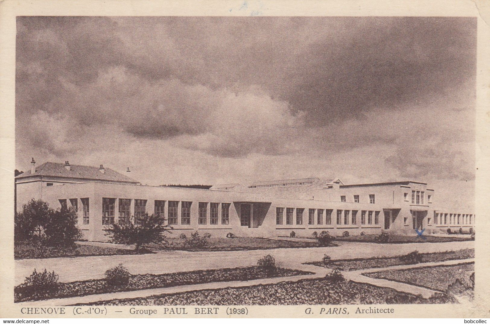 CHENOVE (Côte D'Or): Groupe Scolaire PAUL BERT (1938), Chauffé Par Air Normalisé - Chenove