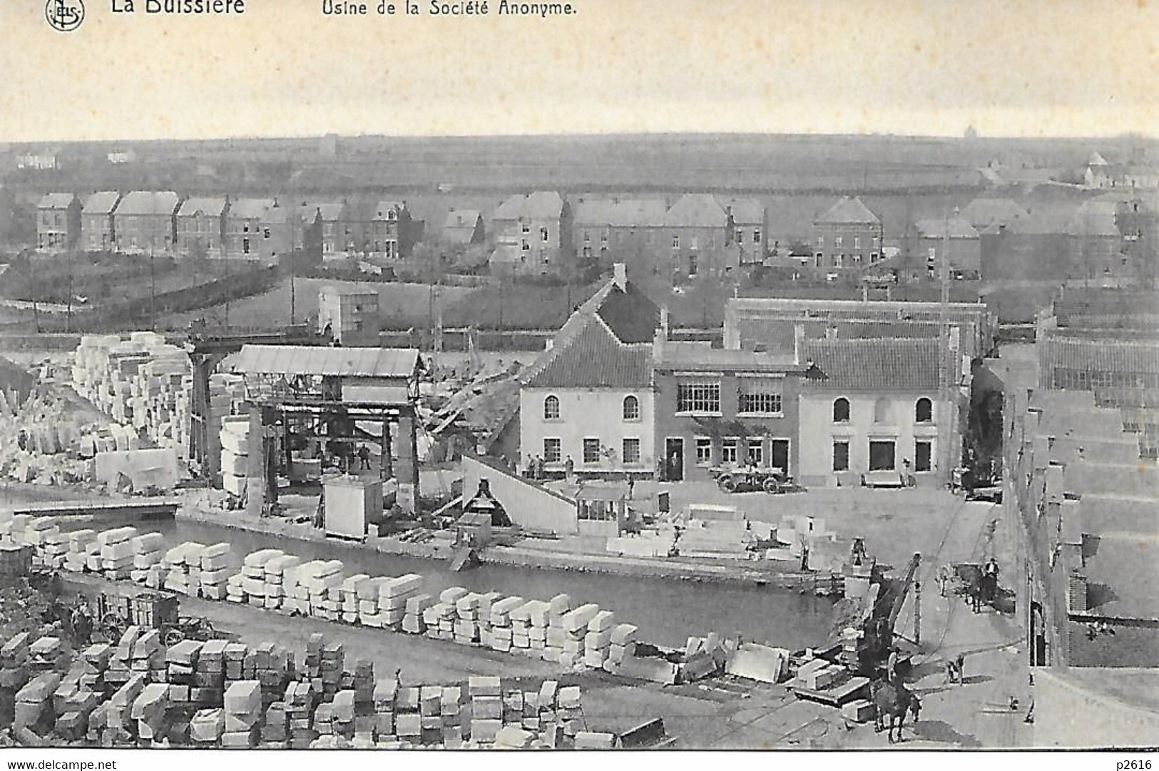 BELGIQUE -  LA BUISSIERE -  USINE DE LA SOCIETE ANONYME -  MARBRERIE - Merbes-le-Chateau