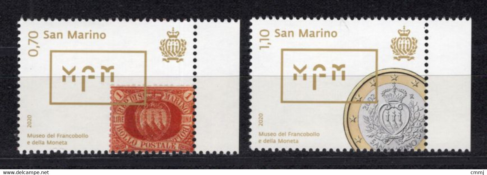 2020 - SAN MARINO - Museo Francobolli E Monete 2v -  NH - ** - Ungebraucht