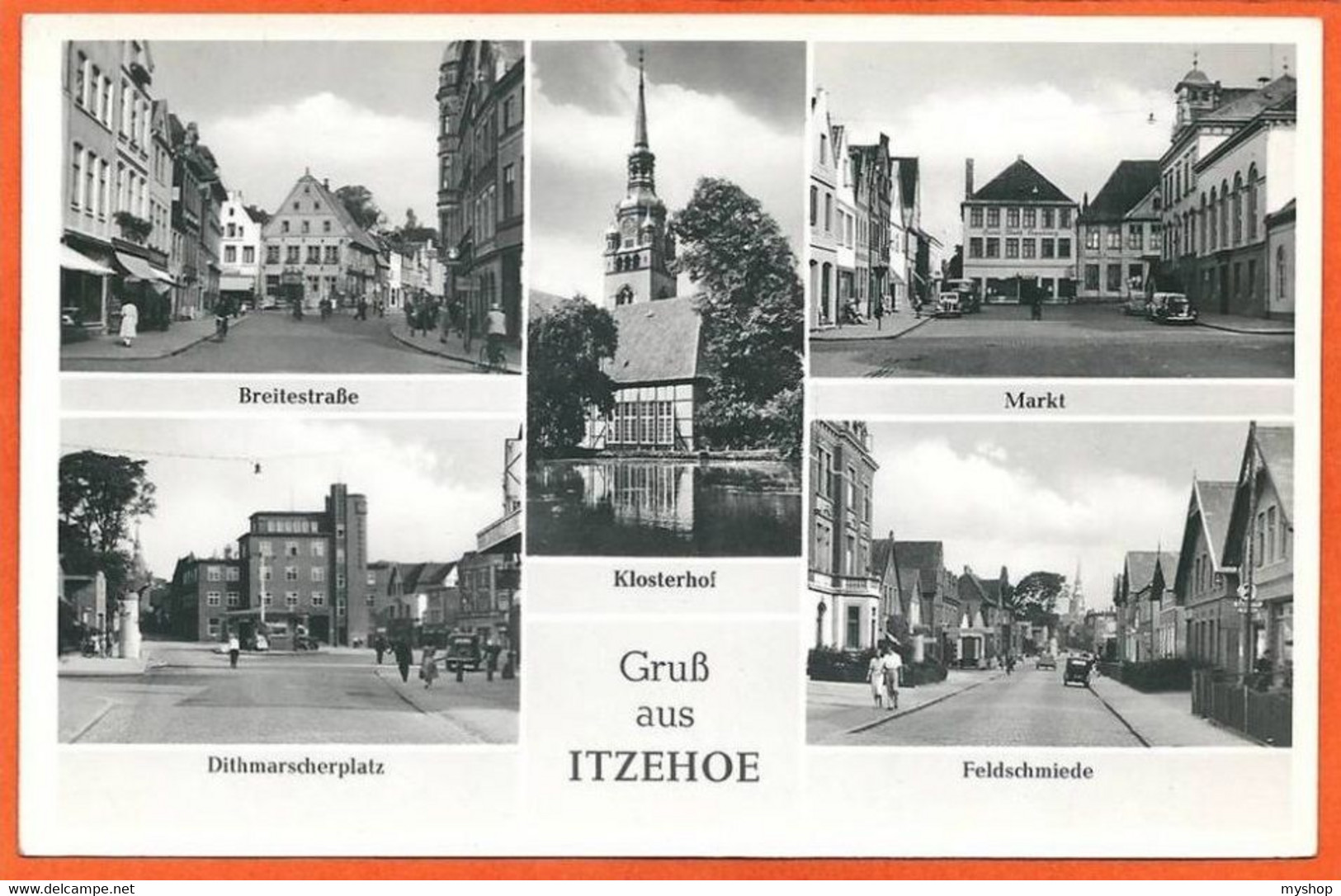 D058, * GRÜSS Aus  ITZEHOE * MULTI VIEW *  ECHTE HOTO *  UNUSED - Itzehoe