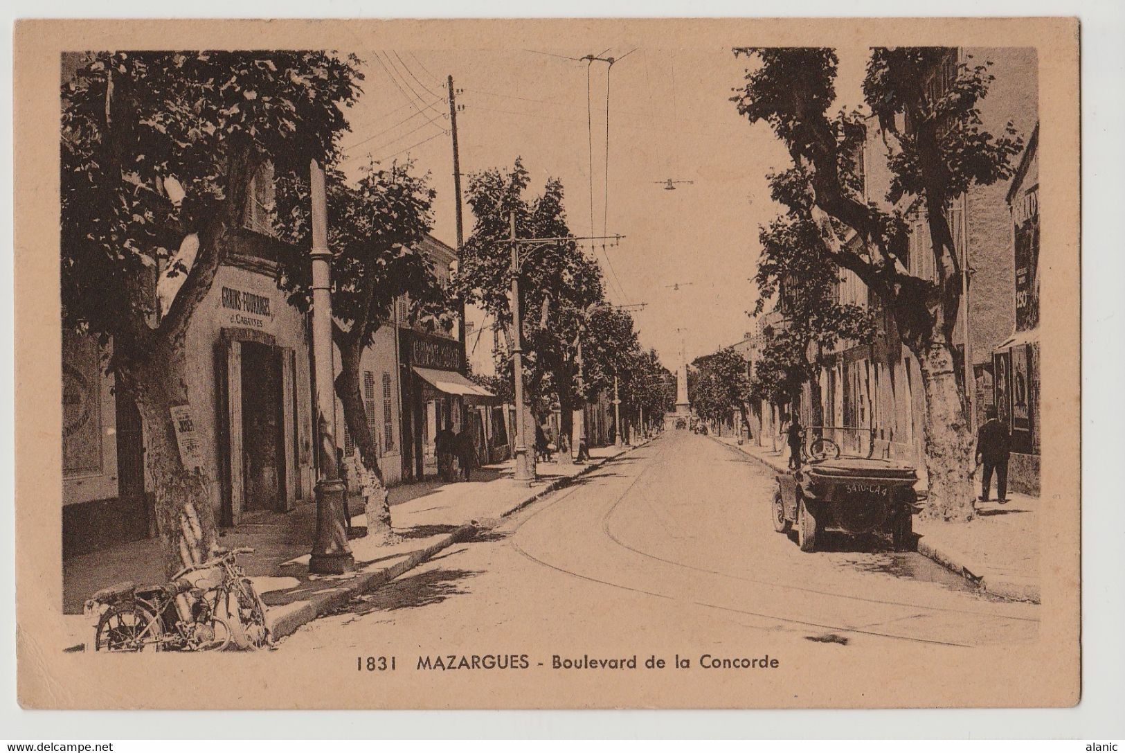 CPA-13-MAZARGUES BOULEVARD DE LA CONCORDE Circulée 2-11-1939 RARE Animée /Commerce +Voiture - Quartiers Sud, Mazargues, Bonneveine, Pointe Rouge, Calanques