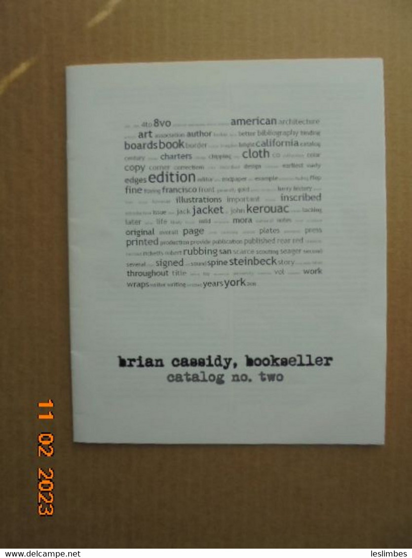 Brian Cassidy, Bookseller Catalog No.2 - Bibliografías