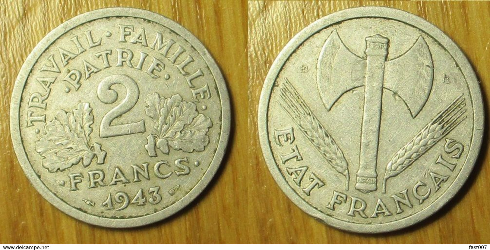 2 Francs 1943 B - 2 Francs