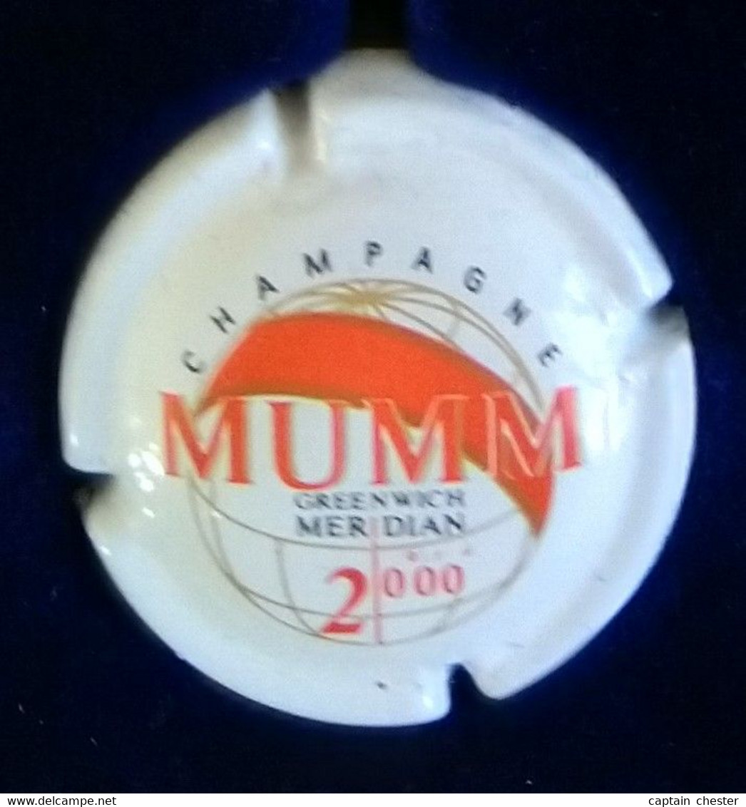 PLAQUE DE MUSELET DE CHAMPAGNE " MUMM CUVEE 2000 N°118 " - Mumm GH