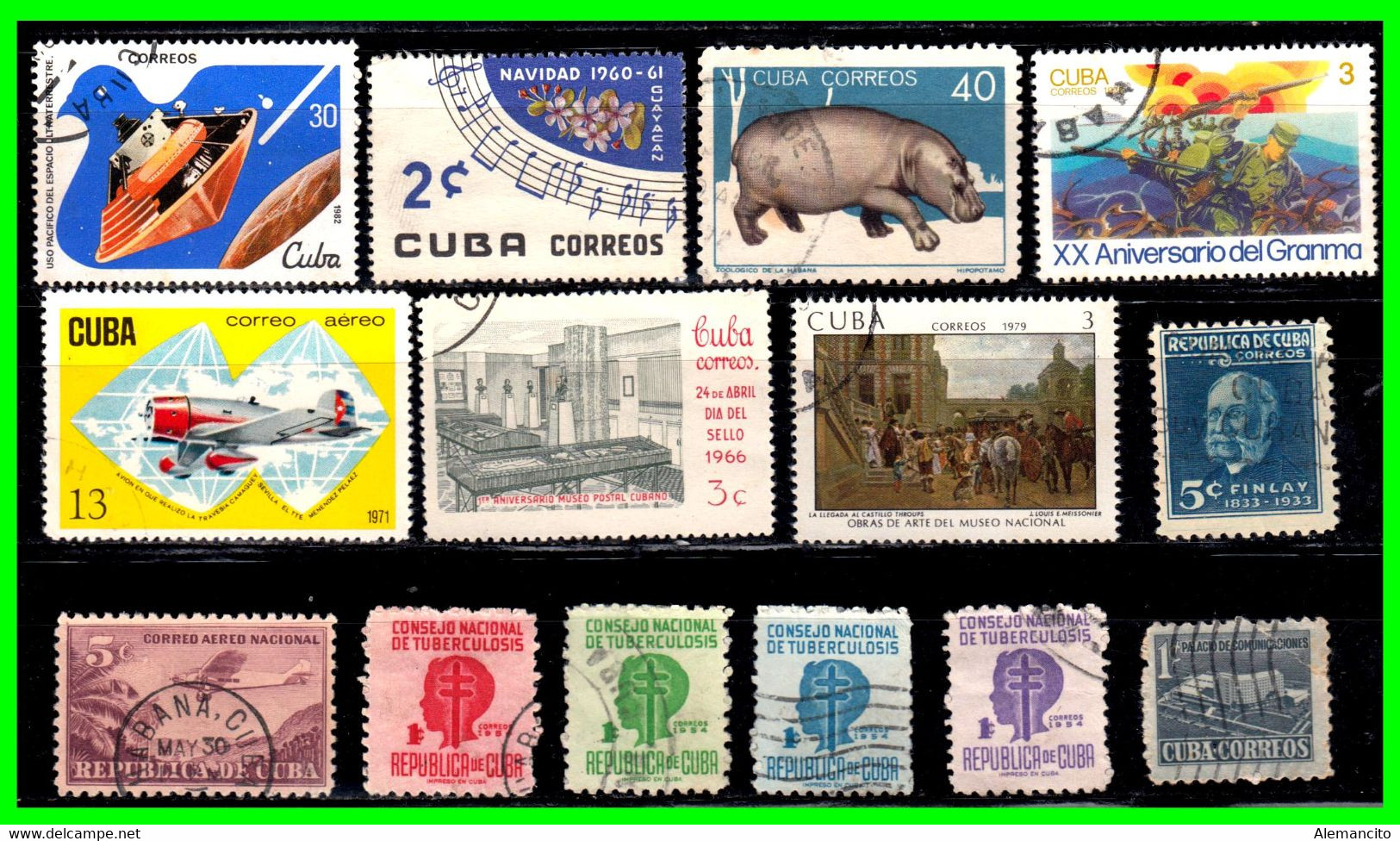 CUBA ( AMERICA DEL NORTE ) LOTE DE SELLOS DE DIFERENTE AÑOS Y VALORES - Collezioni & Lotti