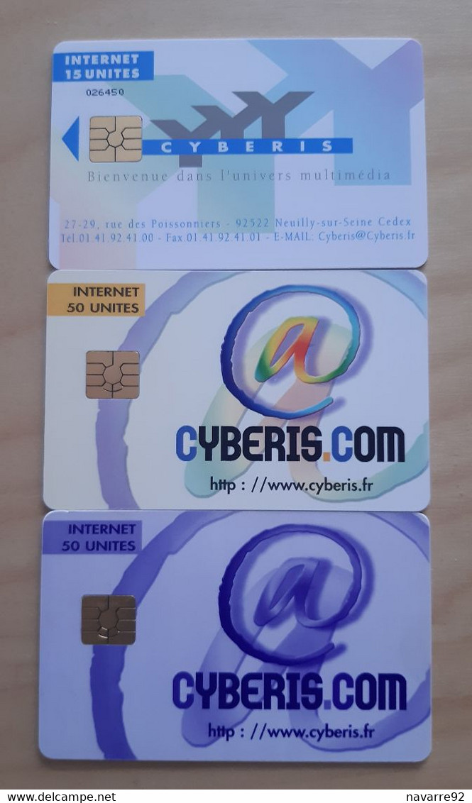 3 ANCIENNES CARTES A PUCE WEBCARTES CYBERIS DIFFERENTES T.B.E !!! - Autres & Non Classés