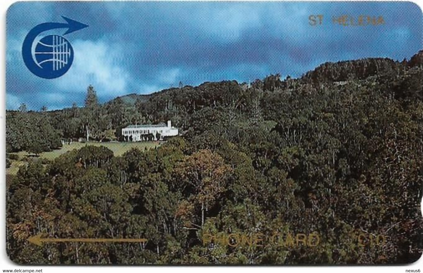St. Helena - C&W - GPT - Views Of St. Helena #1 - Government House - 1CSHD - 10£, 3.600ex, Used - St. Helena