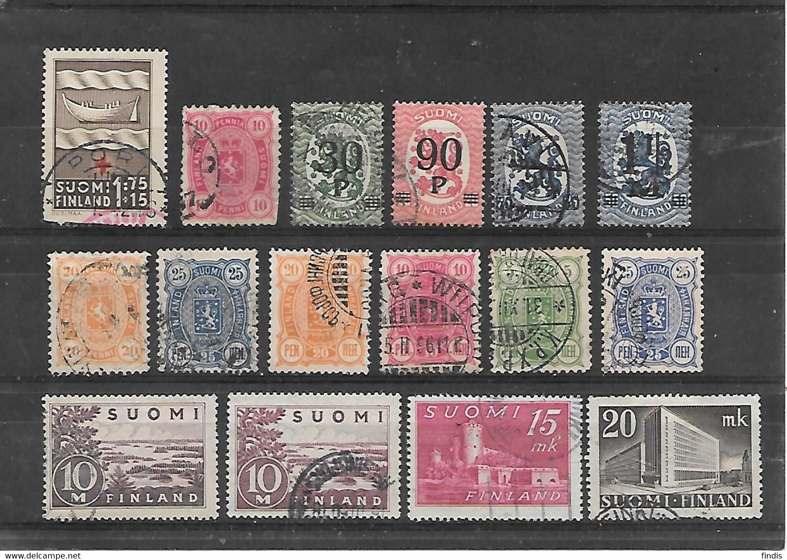 FINLANDE Petit Lot Obl Dont Sc B24, Sc 32 Et Sc 178 Obl - Collections