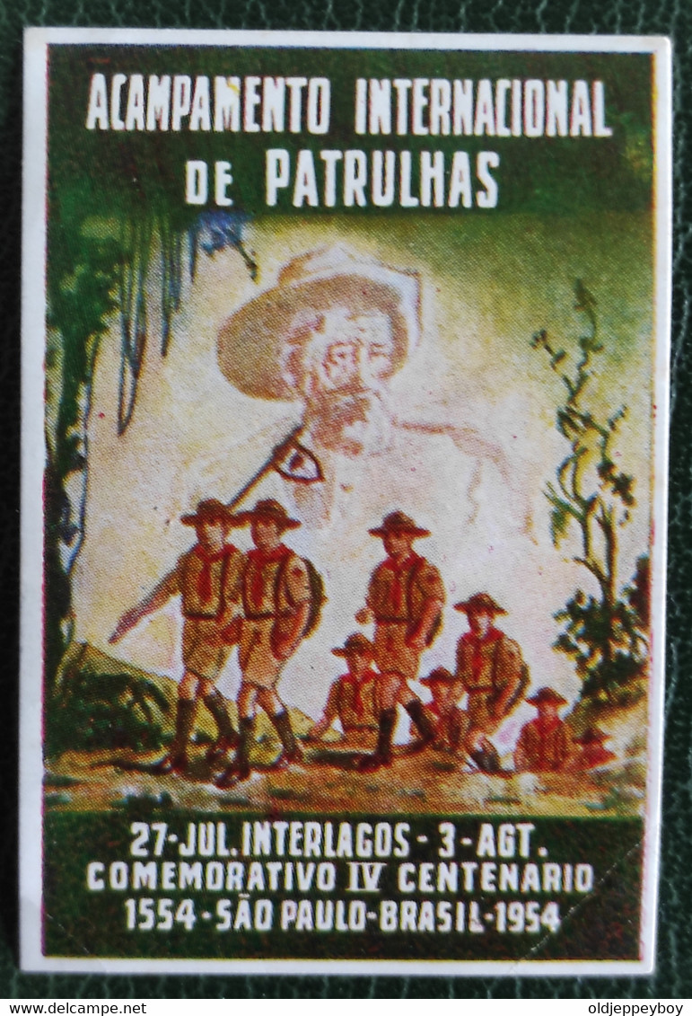 Portugal Vinheta Cinderella Vignette Acampamento De Patrulhas Interlagos Escoteiros Scouts RARO - Other & Unclassified