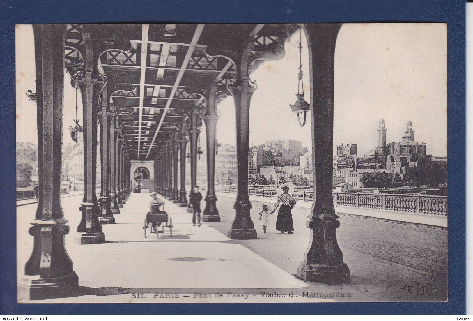 CPA [75] Paris > Métro Parisien, Gares Pont De Passy Non Circulé - Metro, Stations