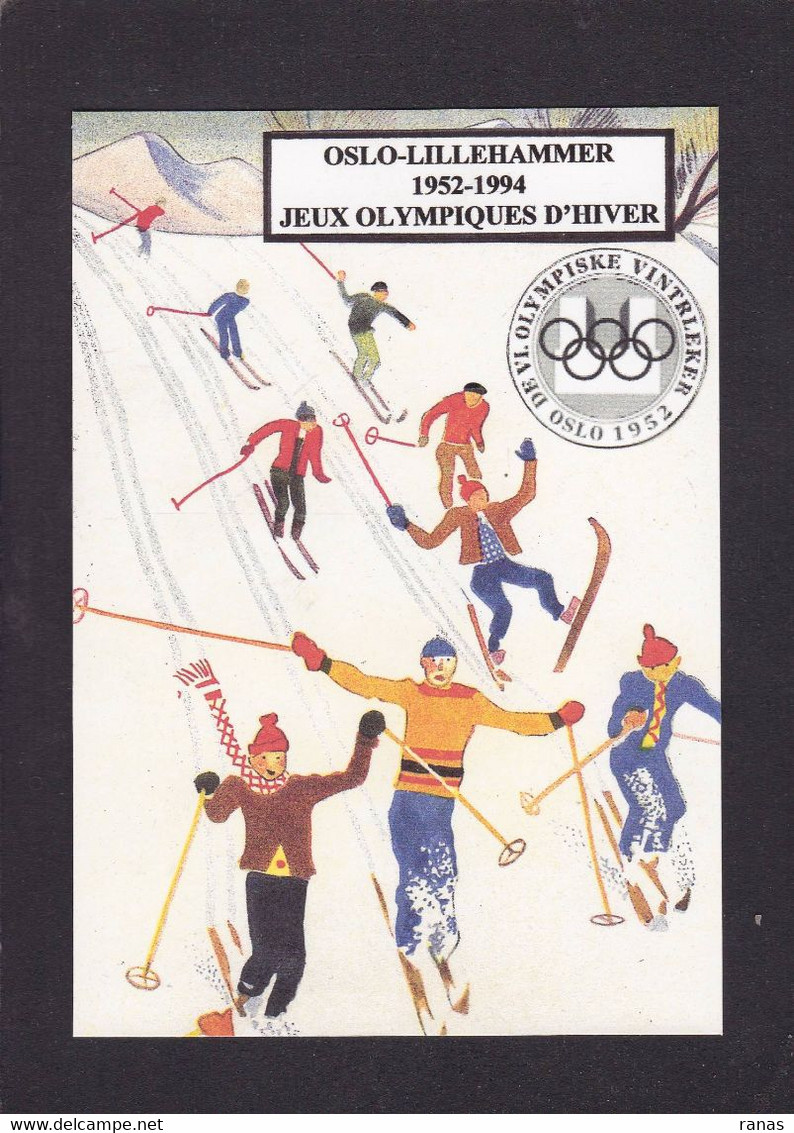 CPM Norvège En 15 Ex. Numérotés Signés Par L'artiste JIHEL Lillehammer Oslo Jeux Olympiques - Norvège